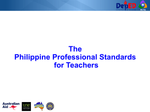 Philippine Professional Standards for Teachers (PPST)