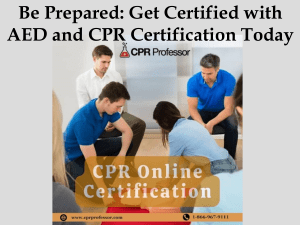 AED & CPR Certification: Save Lives, Boost Confidence
