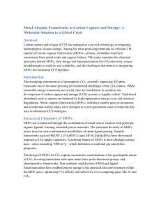 MOFs for Carbon Capture: A Molecular Solution