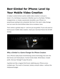 IZI GOX Gimbal: Level Up Your iPhone Video Creation