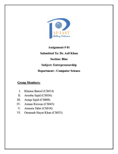 Google SWOT Analysis - Entrepreneurship Assignment