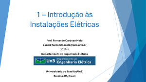Instala&ccedil;&otilde;es El&eacute;tricas: Introdu&ccedil;&atilde;o e Projeto