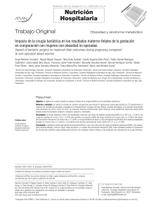 Cirugía Bariátrica y Resultados del Embarazo: Estudio Comparativo