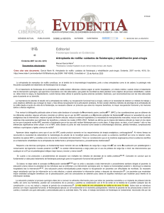 Artroplastia de Rodilla: Fisioterapia y Rehabilitaci&oacute;n Post-Cirug&iacute;a