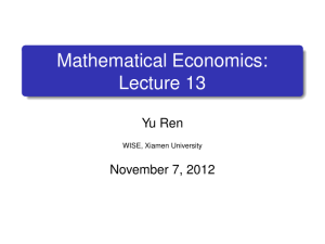 Constrained Optimization in Mathematical Economics