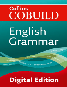 Collins COBUILD English Grammar: Functional Approach & Corpus-Based