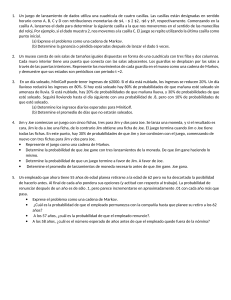 Problemas de Cadenas de Markov: Dados, Clima y Juegos