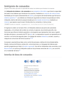 Intérpretes de comandos y CLI: Una visión general