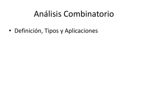 An&aacute;lisis Combinatorio: Permutaciones, Combinaciones, Variaciones