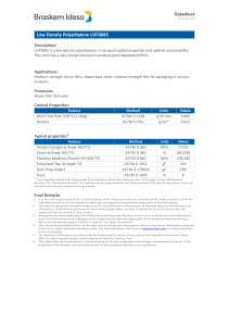 LDF0085 Low Density Polyethylene Datasheet