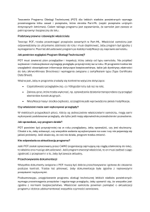 Przewodnik po Programie Obsługi Technicznej (POT)