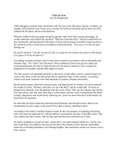 Clair de Lune by Maupassant: Religious Dogma & Love
