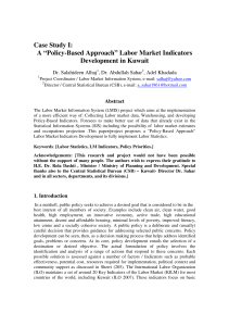 Kuwait Labor Market Indicators: A Policy-Based Approach