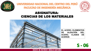 Acero, Elementos de Aleaci&oacute;n y Clases de Acero - Presentaci&oacute;n