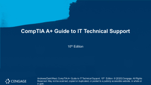 CompTIA A+ Guide: Desktop & Laptop Disassembly