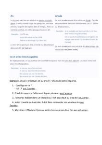 An vs Année, jour vs journée