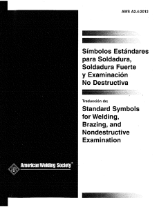 Welding Symbols Standard: AWS A2.4:2012