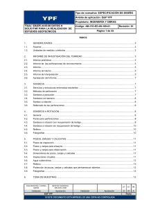 Especificaci&oacute;n de Dise&ntilde;o para Estudios Geot&eacute;cnicos - E&P YPF