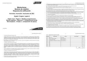 Esquema de Calificación Inglés B NS - Examen IB