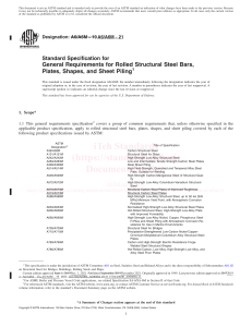 Steel Structural Requirements: ASTM A6/A6M Standard