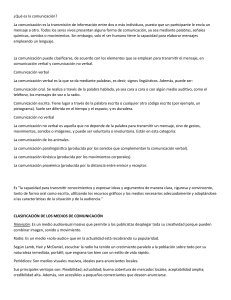 Tipos de Comunicación y Medios: Verbal, No Verbal y Más
