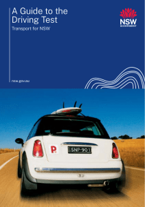 Driving Test Guide - NSW Transport