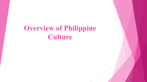 Philippine Culture: An Overview