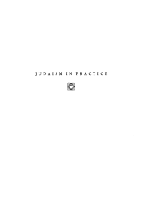 Judaism in Practice: Middle Ages to Early Modern Period