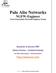 Palo Alto Networks NGFW-Engineer Exam Q&A (Demo)