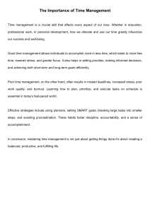 The Importance of Time Management: Skills & Strategies