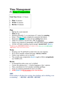 Essay Time Management: P1 Composition Guide