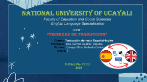 Translation Techniques: Spanish to English