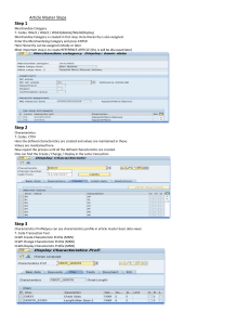 SAP Retail Article Master Creation Guide