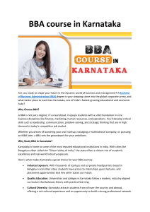 BBA Course in Karnataka: Your Path to Business Success