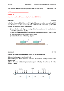 ENGG102 Engineering Mechanics Homework Assignment