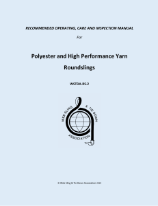 Roundsling Operating, Care & Inspection Manual | WSTDA-RS-2