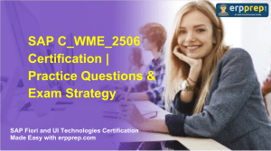 SAP C_WME_2506 Certification: Practice Questions & Exam Strategy