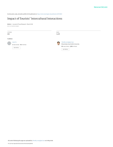 Tourists' Intercultural Interactions: Impact & Model