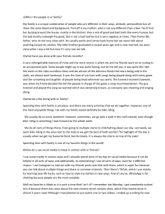 Personal Questions and Answers: Family, Friends, and Technology