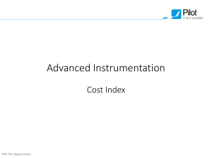 Cost Index in Aviation: Optimizing Flight Performance