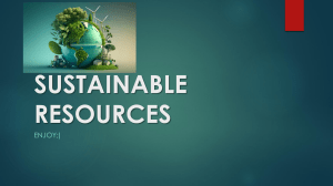 Sustainable Resources: Timber & Fishing Presentation
