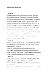 UKZN Computer Facilities Rules & Regulations