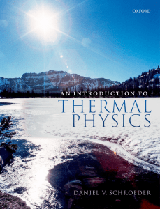 Thermal Physics: An Introduction by Daniel V. Schroeder