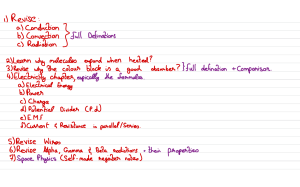 Physics Study Notes: Heat, Electricity, Waves, and Radiation