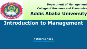 Strategic Management Planning: Introduction & Objectives