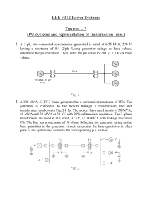 Power Systems: PU Systems & Transmission Lines Tutorial