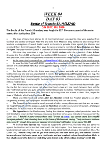 Battle of Trench & Treaty of Hudaibiya: Islamic History