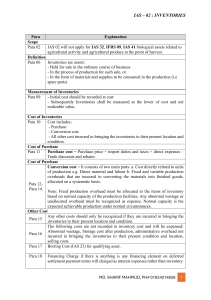 Ias 2 Inventory Note IAS 2 Inventories: Accounting Treatment & Valuation Methods
