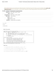 FortiGate 7.4 Administrator Sample Questions