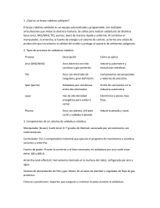 Soldadura Robótica: Procesos, Componentes y Aplicaciones